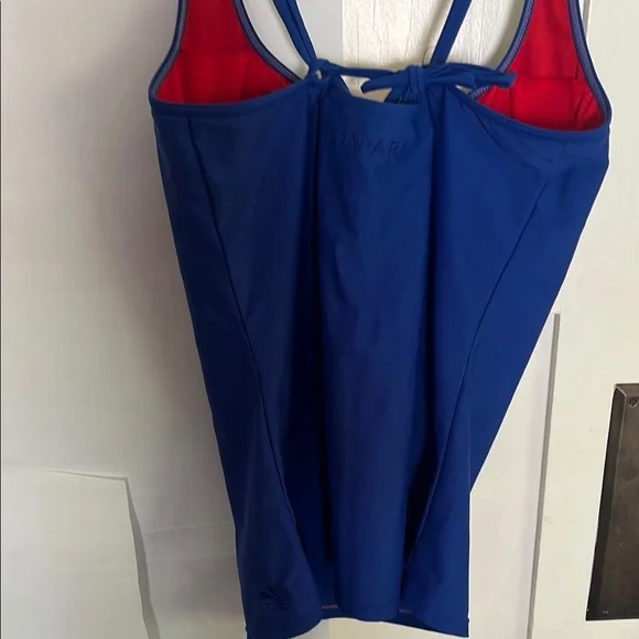 Hapari Deep Blue Swim Tankini top - Picture 2 of 5